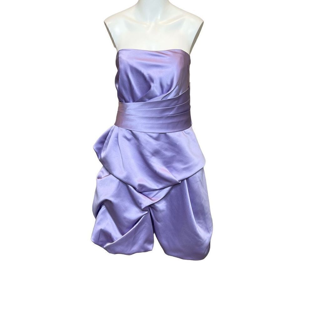 Pretty Maids lilac strapless cocktail dress size 12
